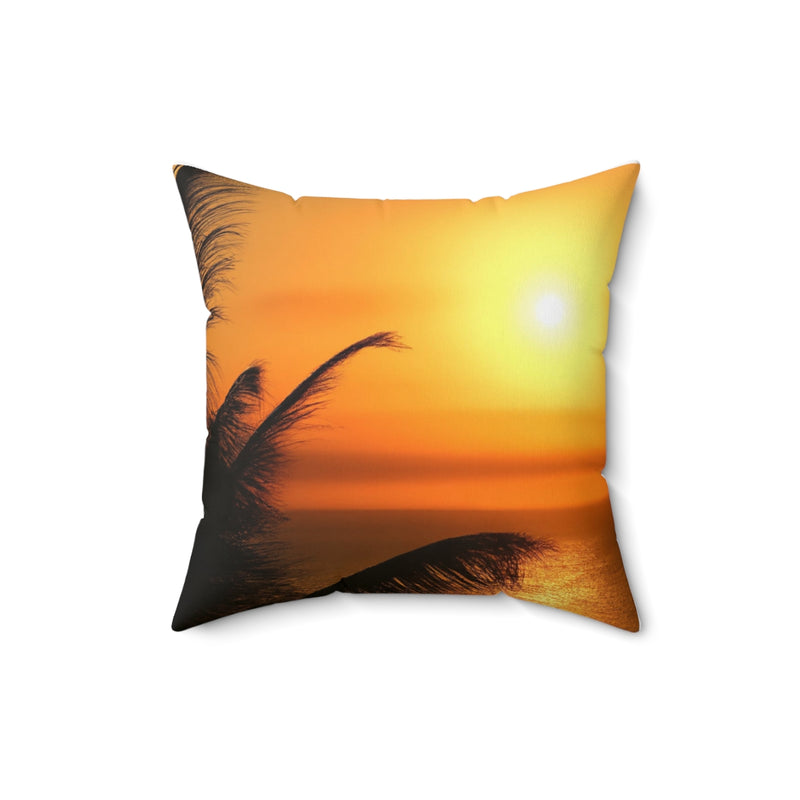 Ocean Sunset Throw Pillow