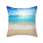 Sunny Beach Decorative Square Pillow