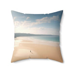 Calm Coastline Decorative Square Pillow