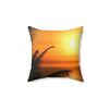 Ocean Sunset Throw Pillow