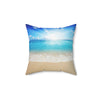 Sunny Beach Decorative Square Pillow