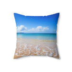 Sandy Beach Throw Pillow